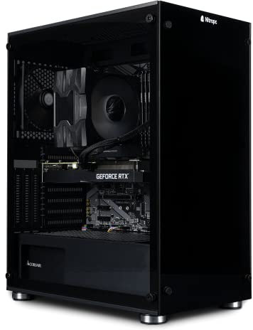 NitroPC - PC Work Pro Silver | Workstation (AMD Ryzen 7 7700X 8/16 5.4GHz, RTX 3060 12GB, RAM 32GB, M.2 512GB + HDD 2TB, Windows 11, WiFi) Ordenador de Trabajo, Ordenador de Oficina