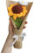 WAYUTO Gestrickter Sonnenblumen-Gänseblümchen-Blumenstrauß mit Stielen, künstliche Blumen, Blumenstrauß, Tisch, Tafelaufsatz für Zuhause, Hochzeitsdekoration (Sonnenblume + Gänseblümchen)