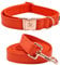 Elegant little tail Hundehalsband und Leine aus Leder, langlebiges Hundehalsband für den Herbst, Haustierhalsband für Mädchen oder Jungen, verstellbares Hundehalsband für kleine Hunde