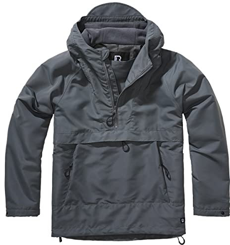 Brandit Stephen Windbreaker warmes Fleece-Innenfutter anthrazit Gr. 3XL