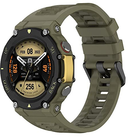 Tyogeephy Cinturino Compatibile con Amazfit T-Rex 2 per Donne Uomini, Morbido Silicone Sport Cinturino Sostituzione Wristband per Amazfit T-Rex 2 Smart Watch