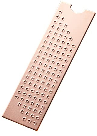 DolDer M.2 2280 SSD Kupfer Kühlkörper, 74 x 22 x 0.8mm, Kühler Heatsink mit Silikon Wärmeleitpad für Laptop NVMe M.2 2280