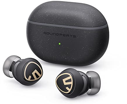 SoundPEATS Mini Pro HS Hybrid Active Noise Canceling Earphones, Bluetooth 5.3 Wireless Earbuds with Hi-Res Audio and LDAC, 6 Mics and ENC for Clear Calls, 28 Hours of Playtime, 70ms Game Mode