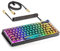 ATTACK SHARK K75 Mechanical Keyboard - Custom RGB, Gasket QMK/VIA, Linear Switch, Coiled Cable, TKL Hot Swappable Wired for PC Gamer