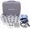 Set di coppette per massaggi, 24 coppette sottovuoto di alta qualità, con rilascio miofasciale, set professionale per terapia di coppettazione con pompe a mano e libro per coppettazione, kit di