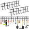 Aicoimy 2 Pack Garden Tool Hanger 16 Hooks Garden Tool Organizer Gardening Tools Holder, Space-Saving Wall Mounted Garage Rack​ for Storage Tools, Equipment, Shovels, Rakes, Hose(32inch/80cm)