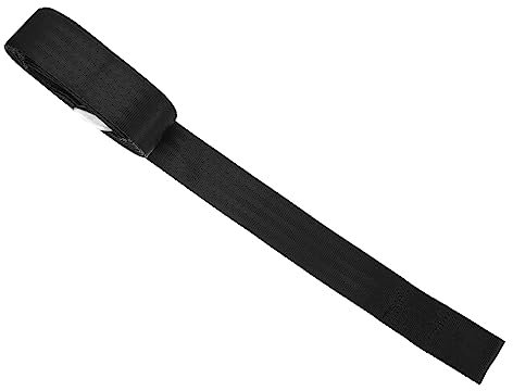 SUPVOX Winch Strap Black Polyester Winch Belt Hook Rope for Trailer Safe Portable