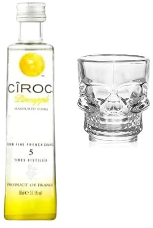 Ciroc Pineapple Vodka 50ml with Shot Glass | Miniature Alcohol | All Occasion Gift