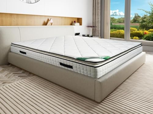 Vente-unique - Matelas 160 x 200 cm Mousse et coutil Bambou ép.23cm - Adana de NATUREA