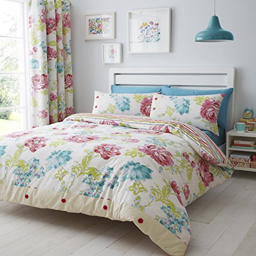 Catherine Lanfield Bettwäsche STAB Stitch FLORAL 135X200+80X80, Twin
