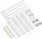 Pack of 4 Universal Integrated Fridge Door Sliders Mounting Easy Installation - Universal Integrated Fridge Door Slider Kit with Brackets, and Clips