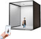Boîte lumineuse générique pour photographie - 40 x 40 cm - studio photo avec 120 lumières LED - Tente de prise de vue professionnelle portable pour bijoux
