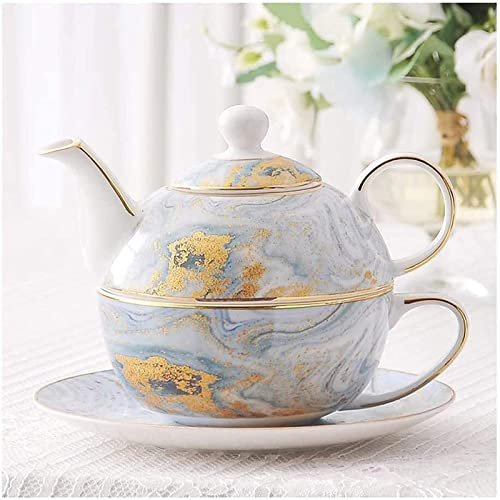 SmPinnaA Teapot China Coffee Cup Set Office Teapot Cup Set Home Afternoon Tea Set Gifts Vintage Teapot for Bulk Tea