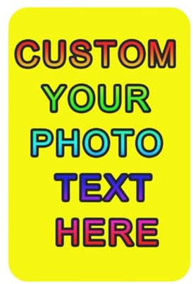 Custom Acrylic Fridge Magnet, Add Your Photo Refrigerator Magnet Personalized Decorative Fridge Magnet for Office Kitchen Decor Locker Magnet (Rectangle Shaped)