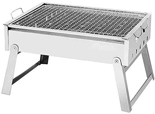 CVNIMV Parrilla portátil Plegable, Parrilla de Barbacoa de carbón, Quemador de Picnic para Acampar al Aire Libre, Horno de Barbacoa de carbón Plegable para Acampar