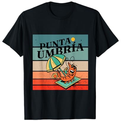 sombrilla de playa de camarones Punta Umbría vibraciones de Camiseta