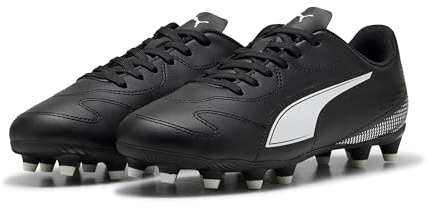 PUMA Vitoria II FG/AG JR - Tenis de fútbol, Color Blanco y Negro, Talla 43, puma Negro, puma Blanco, 32 EU