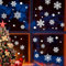 282 Stück Schneeflocken Fensterbilder - Selbstklebend, Wiederverwendbar für Winter - Fenstersticker für Fenster, Vitrine und Türen