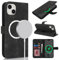 Zouzt Case for iPhone 15 Plus / 14 Plus (6.7), [Compatible with MagSafe] Magnetic PU Leather Wallet Case with Card Holders and Kickstand, Wireless Charging Flip Folio Phone Cover - Vintage Black