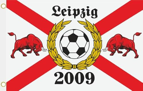U24 Flagge Fahne Leipzig 2009 Bull Hissflagge 90 x 150 cm