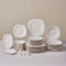 Karaca Service de Table 53 Pièces pour 12 Personnes, Vaisselle en Porcelaine Fine avec Assiettes, Bols, Carré Plats de Service, Salière et Poivrière, Élégant et Idéal pour les Occasions Spéciales