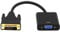 ZEZEFUFU DVI To VGA Cable Adapter Converter, 1080p DVI-D 24+1 Pin Male To VGA 15Pin Female Active Cable Adapter