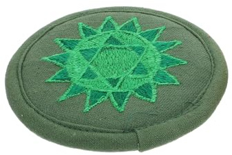 Gatuida Grüne Klangschalenmatte aus Baumwollstoff Leicht und Kompakt zum Bequemen Verstauen und Mitnehmen für Buddha Klangschalen Schlichtes Design