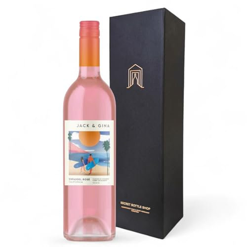 Secret Bottle Shop - Jack & Gina Rose 75cl - Rose Wine Gift For, Father's Day, Mother’s Day, Birthdays