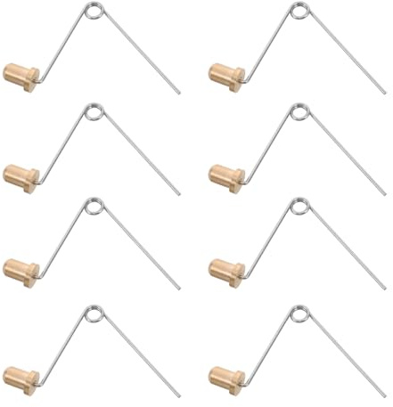 Warmhm Kupfer Federclips Stuhlbein Ersatzteile für Angelstuhl 8 Stück Federknopfclips Federsicherung für Angelhocker und Gartenstuhl Zubehör