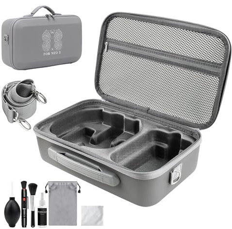 Vivipayo Tasche für DJI NEO 2, Harte Tasche für DJI Neo 2 Fly More Combo, Tragetasche für Neo 2 Fly More Combo Zubehör, Handtasche Case für Neo 2 Drohne RC-N3 Controller Bag, Akku-Ladegerät-Hub