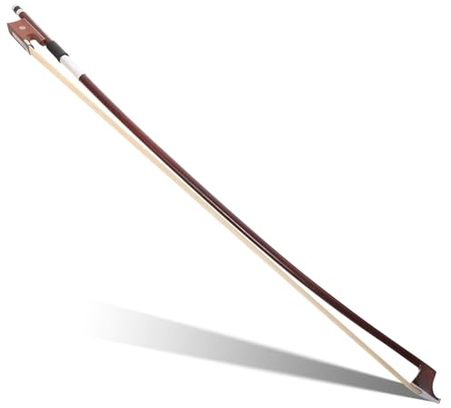 Geigenbogen für 1/4 Violine, Übungsbogen aus Rosshaar, Braun | Bogen und Pferdehaar, für Professionelle Spieler, Klare Tonansprache, Klassisch Braune Ausführung
