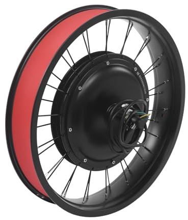 Fermoirper 20 Zoll Fat-Bike Fatbike Umbausatz, 48V 1000W Vorderrad E-Bike Bürstenloser Motor Kit mit LCD Display und Daumen-Drehknopf, Electric Bicycle Conversion Kit