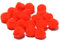 Pompons Pompon 10mm 50stk / 12mm 40stk / 15mm 35 stk / 20mm 25stk Bommel Nähen Tilda Basteln Borte Rot Rund für Schmuck Baumwolle (Rot 20mm 25stk)