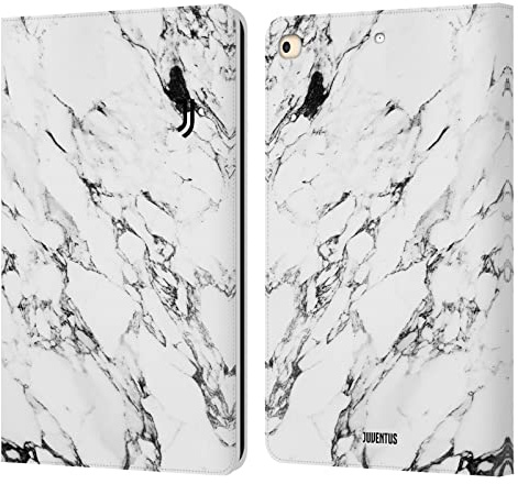 Head Case Designs Licenza Ufficiale Juventus Football Club Bianco Marmoreo Custodia Portafoglio in Pelle Compatibile con Apple iPad 9.7 2017 / iPad 9.7 2018