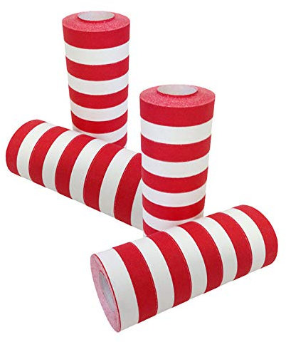 PARTY DISCOUNT® Luftschlange Rot-Weiß XL, 15 m