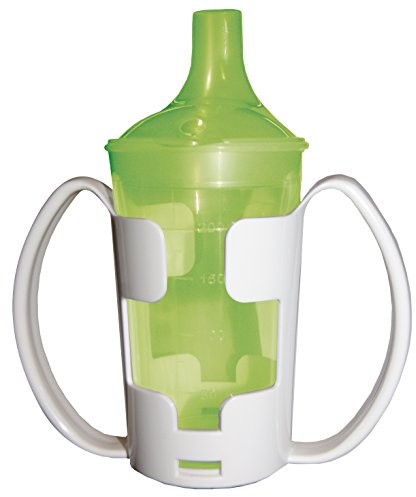 Schnabelbecher für Tee und Brei, langes Mundstück, mit Halter grün - Trinkbecher Becher