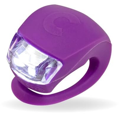 Micro Scooters | Classic Scooter/Bike Light | Kids Cycling Accessories | LED Flashing | Battery Operated | Waterproof | Boys & Girls | Purple