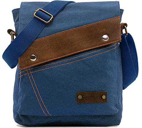 Sechunk Canvas Messenger Bags Umhängetaschen Crossbody Taschen börse Daypack für Männer Frauen