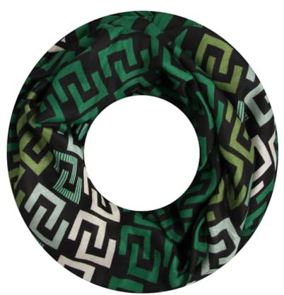 Majea Damen Loop Schal Schlauchschal Halstuch (880025) (grün 4)
