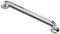 INTIRILIFE portasalviette in Acciaio Inox lucidato a Specchio - Lunghezza 50 cm e Diametro Asta 19 mm per Foratura - portasalviette Porta Asciugamani Bagno Sauna Cucina, Montaggio a Parete