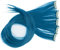 CAISHA 5 Teile Set 60cm Bunte Strähne Strähnchen Clip in Extension Haarverlängerung Glatt Langhaar Haarteil Wasserblau BST122
