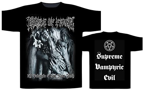 Cradle of Filth Supreme Vampiric Evil Black Official Tee T-Shirt Mens Unisex (XX-Large)