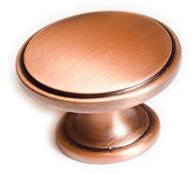 38mm Soft Brushed Copper Knob for Kitchen Cabinet | Cupboard Door Drawer Pull Wardrobe Furniture