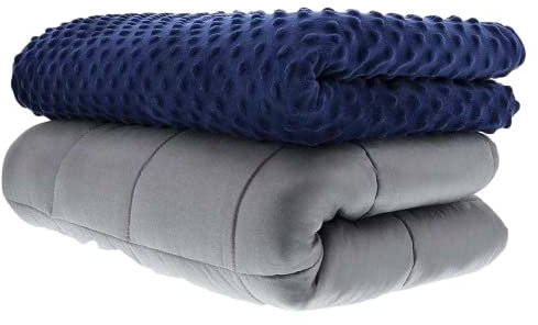 Dormiwise Gewichtsdecke 5KG - 4 Jahreszeiten Schwere Decke - Schwerkstoffdecke - Weighted Blanket inkl. Bambus Minky Decke - 150x200cm