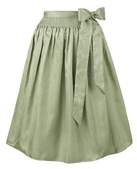 Stockerpoint Corinna Damen Midi Dirndlschürze, Hellgrün, 46-50