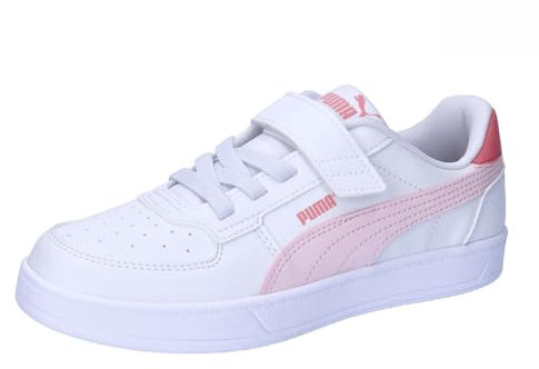 Puma Unisex Kids Puma Caven 2.0 Ac+ Ps Sneakers, Puma White-Whisp Of Pink-Passionfruit, 32 EU