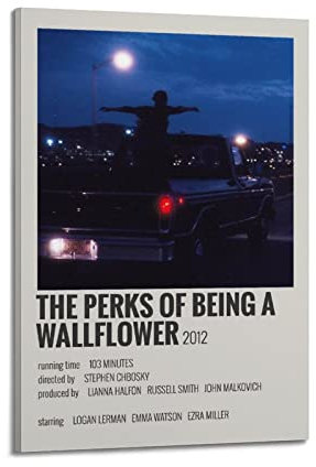 Filmposter The Perks Of Being A Wallflower, Leinwandkunst, dekoratives Gemälde, Bilddruck, modern, Familie, Junge, Mädchen, Schlafzimmer, Wohnzimmer, Dekoration, Poster, 40 x 60 cm