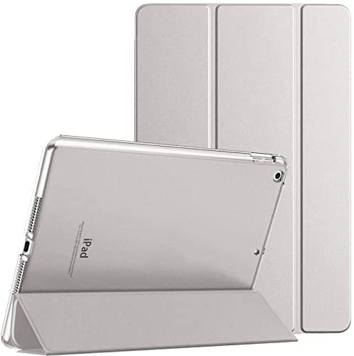 Funda inteligente para iPad Air (1ª generación) 2013 A1474 A1475 A1476 Funda magnética con función de encendido y apagado automático (plata)