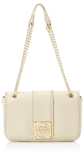 Love Moschino Damen Schultertasche, Elfenbein Schultertasche, Elfenbein
