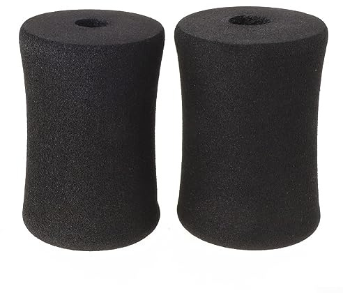 DAZZLEEX Fuß-Schaumstoff-Pads, 2 Rollen, Ersatz für Beinverlängerung für Hantelbank, 120 x 80 mm, für Rohrdurchmesser von 22 25 mm
